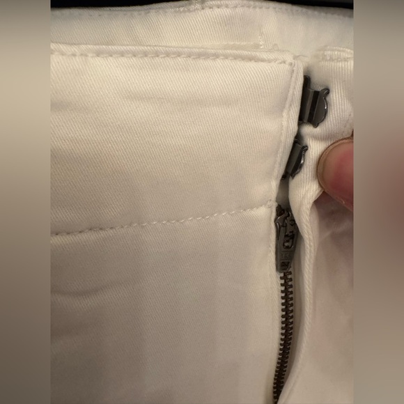 Anthropologie Maeve Women's Ivory White Cropped Cotton Pants Size 4P, 10, & 12 - Picture 8 of 11